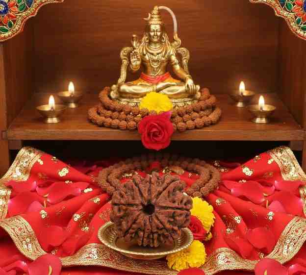9 Mukhi Nepali Rudraksha